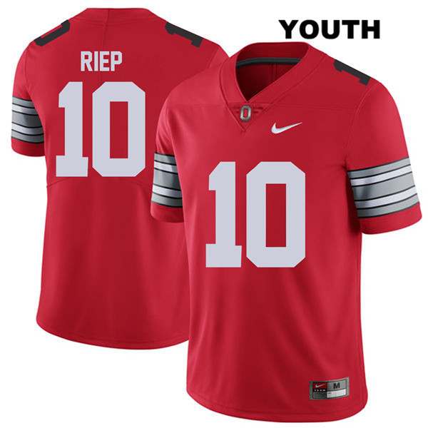 Ohio State Buckeyes Youth Amir Riep #10 Red Authentic Nike 2018 Spring Game College NCAA Stitched Football Jersey RY19L18NE